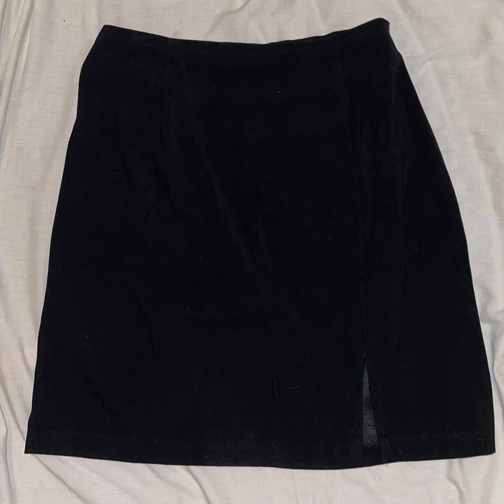 Fashion Bug Black Velvet Skirt